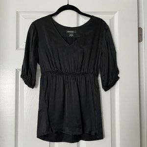 Eddie Bauer Black Silk Blouse XS